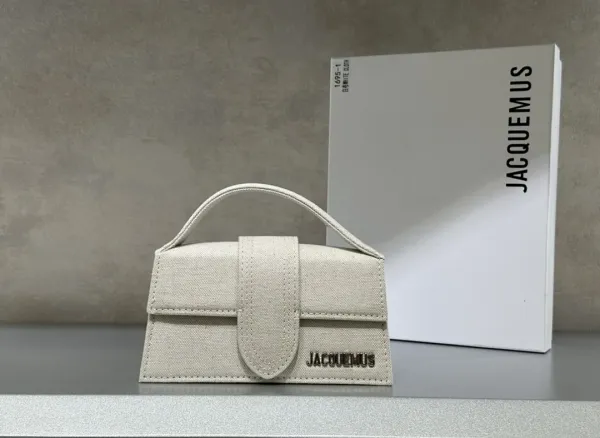 Jacquemus Le Chiquito Beige Canvas Mini Handbag - 1