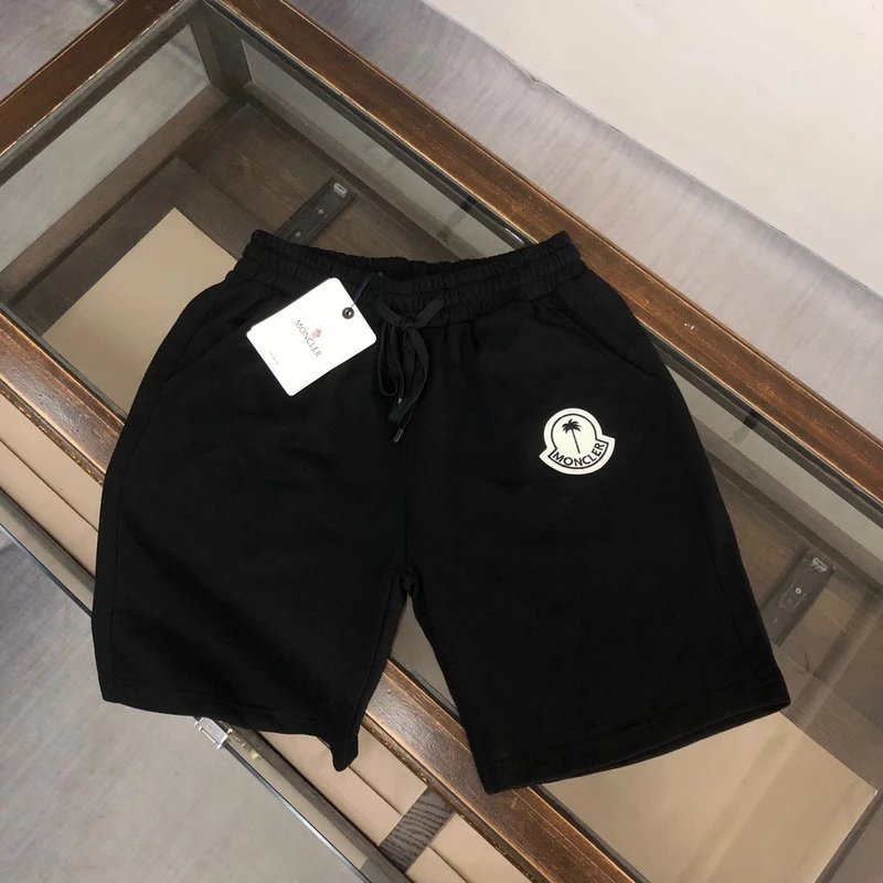 Black Moncler Logo Shorts