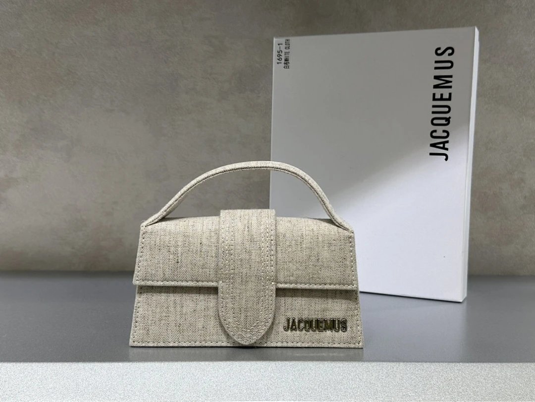 Jacquemus Le Chiquito Beige Linen Handbag