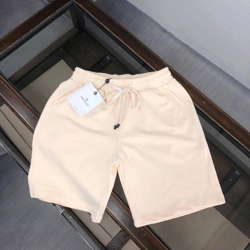 Beige Drawstring Shorts