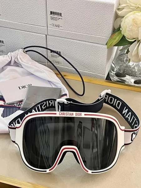 Dior Dior Alps Ski Goggles White Red Black Eyewear - 1
