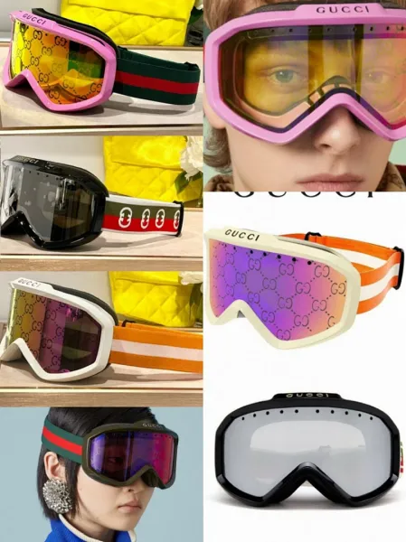 Louis Vuitton Ski Goggles Monogram Mirror Lens White Pink Black Eyewear - 9
