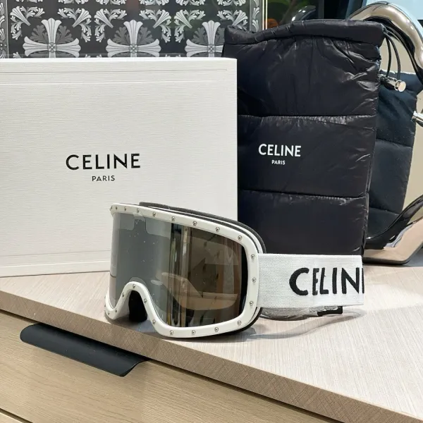 Gucci Ski Goggles Black with Green Accents Eyewear - 8