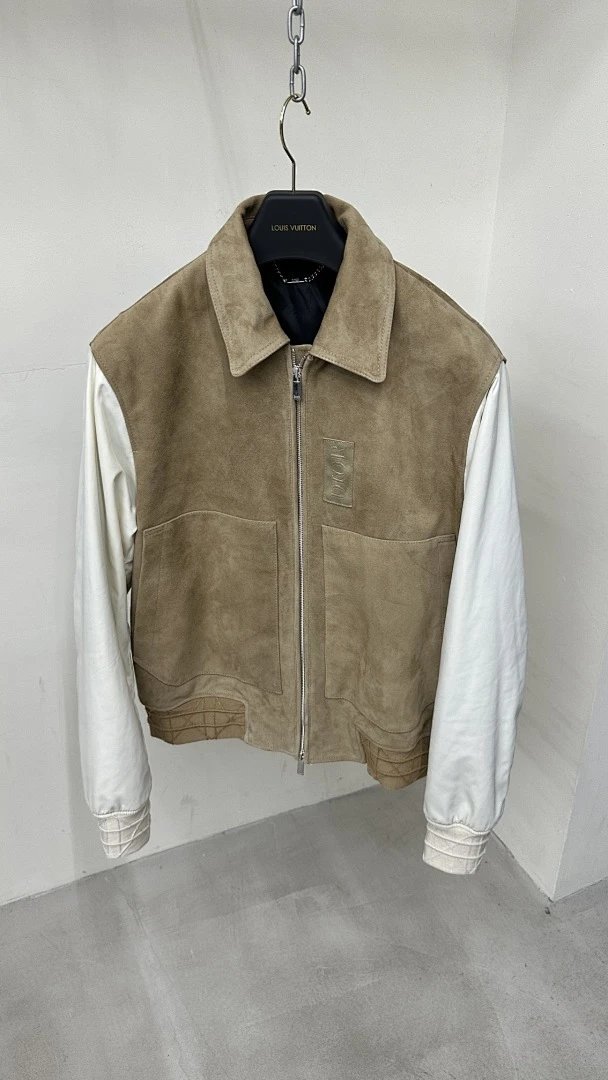 Gucci Leather Bomber Jacket Black with Red-Green Trim Outerwear - 4