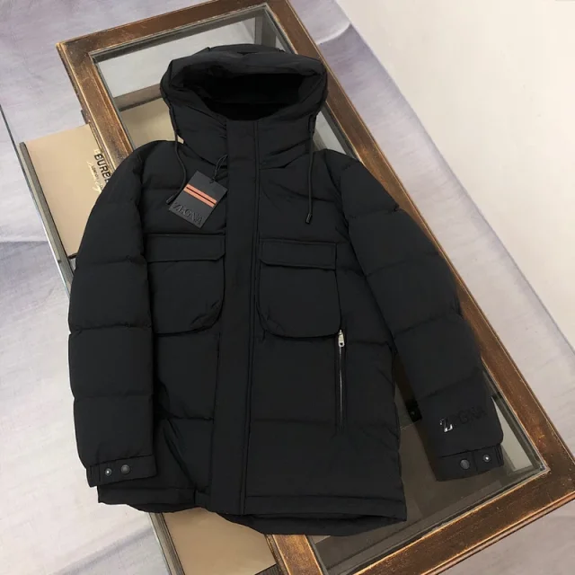 Moncler Down Jackets Hooded quilted jacket product detail image 1