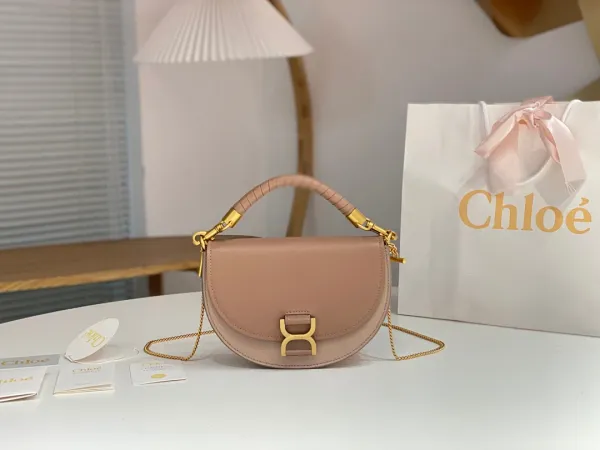 Chloé Crochet Tote Bag in Navy Blue - 9