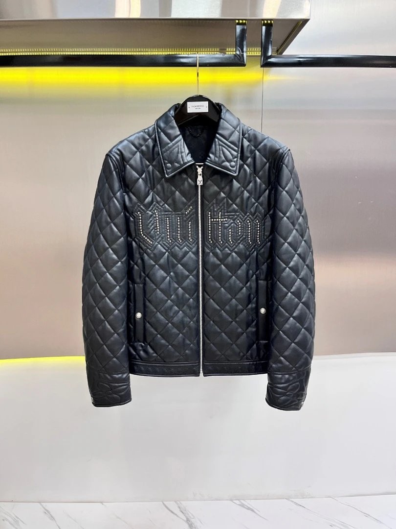 Louis Vuitton Quilted Leather Jacket Black - 1