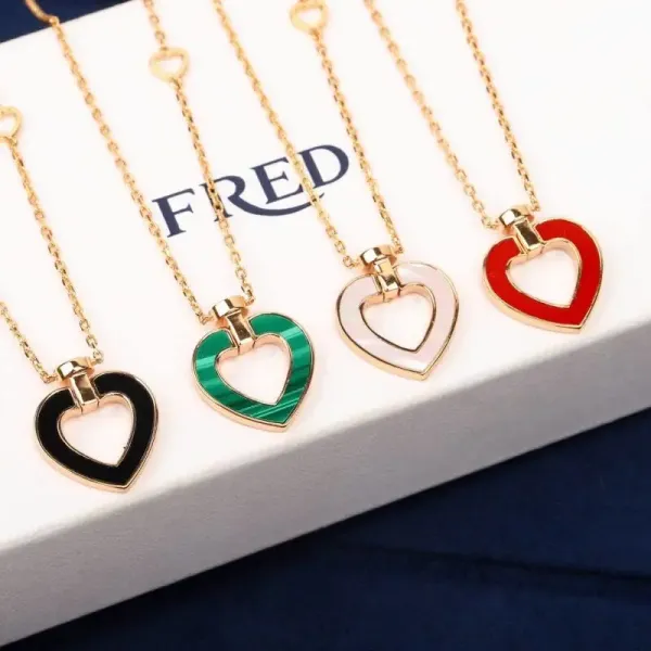FRED Force 10 Heart Pendant Necklace Multicolor Jewelry - 1