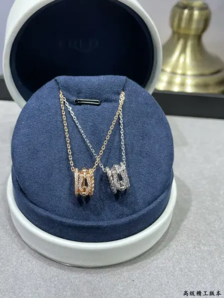 FRED Force 10 Necklace in Rose Gold and White Gold with Diamonds Jewelry - 1