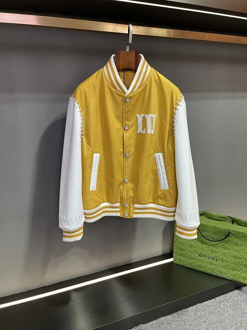Louis Vuitton Monogram Baseball Jacket Red Outerwear.jacket - 2
