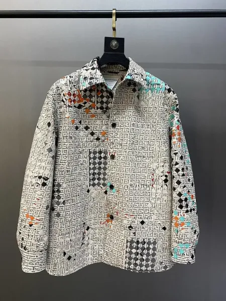 Dior Oblique Print Patchwork Shirt Jacket Multicolor Outerwear.jacket - 1