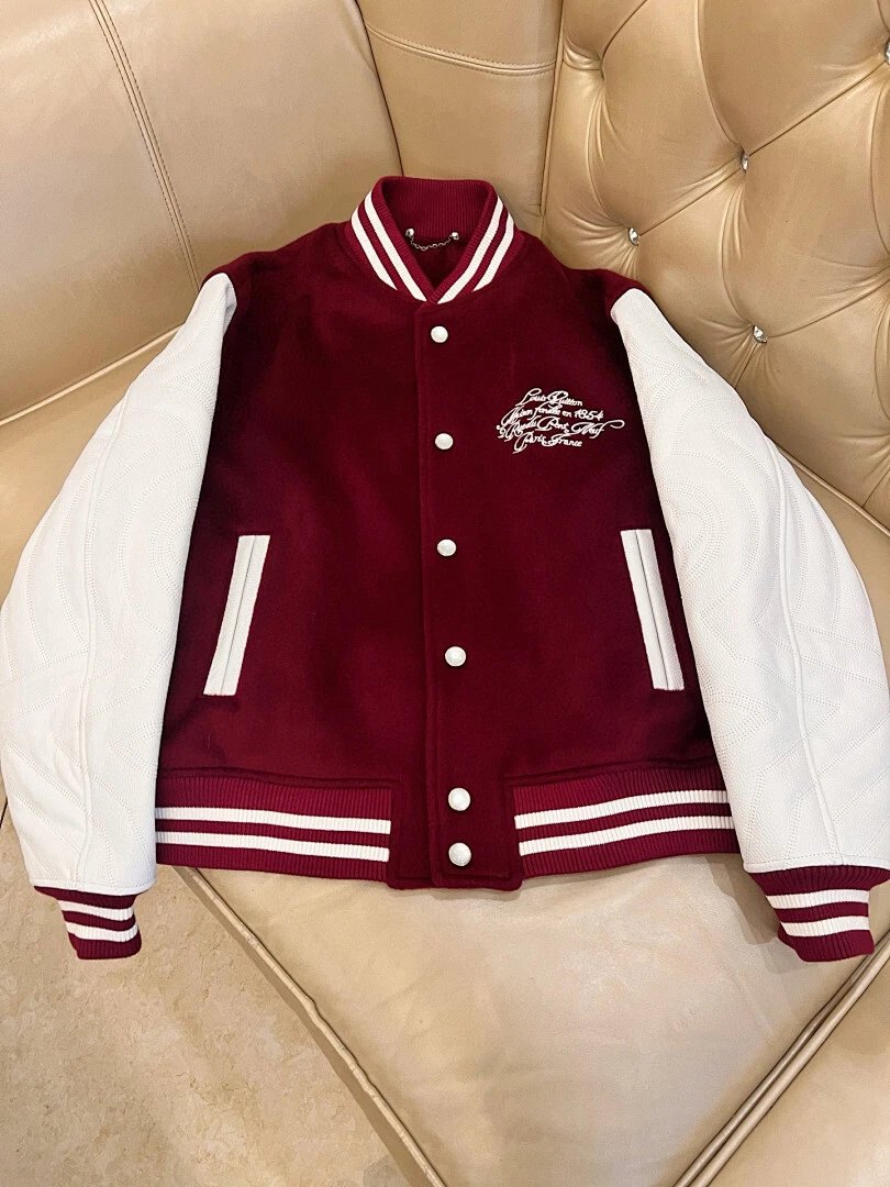 Louis Vuitton Monogram Baseball Jacket Red Outerwear.jacket - 3