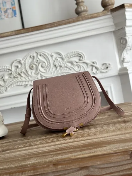 Chloé Tote Bag Beige Canvas with Logo Webbing Handles - 6