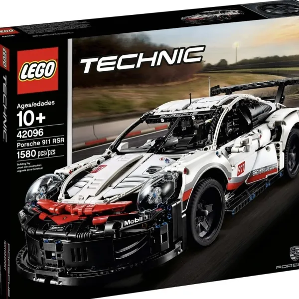 LEGO Technic Porsche 911 RSR White With Red Accents Building Set Electronics - 1