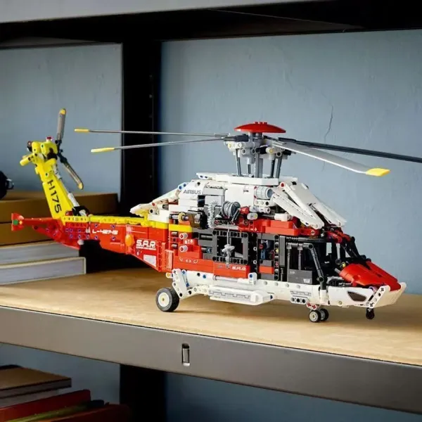 LEGO Technic Airbus H175 SAR Helicopter Red Yellow White Model Electronics - 1