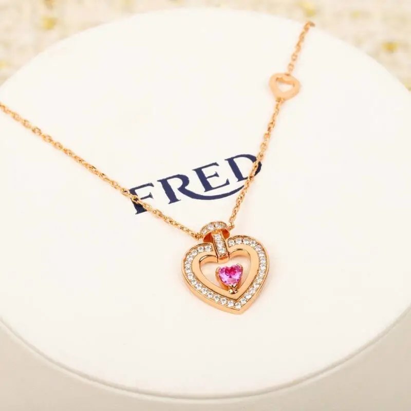 FRED Force 10 Heart Pendant Necklace Multicolor Jewelry - 8