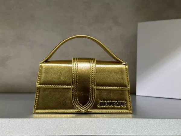 Jacquemus Le Chiquito Gold Metallic Handbag - 1