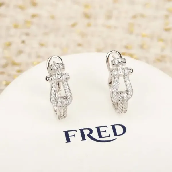 FRED Force 10 Earrings Silver Jewelry - 1