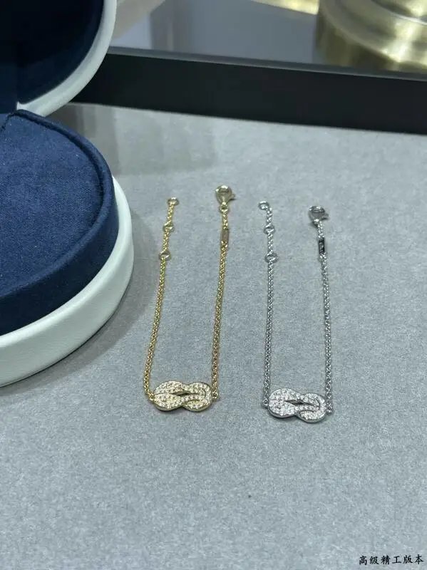 FRED Force 10 Bracelet Gold and Silver Pave Diamond Jewelry