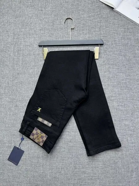 Louis Vuitton Monogram Patchwork Black Jeans - 1
