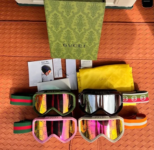 Gucci Ski Goggles Multicolor Reflective Lens Eyewear - 1