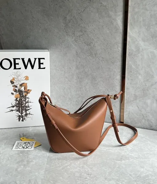 Loewe Hammock Bag Cognac Leather Crossbody Bag - 1
