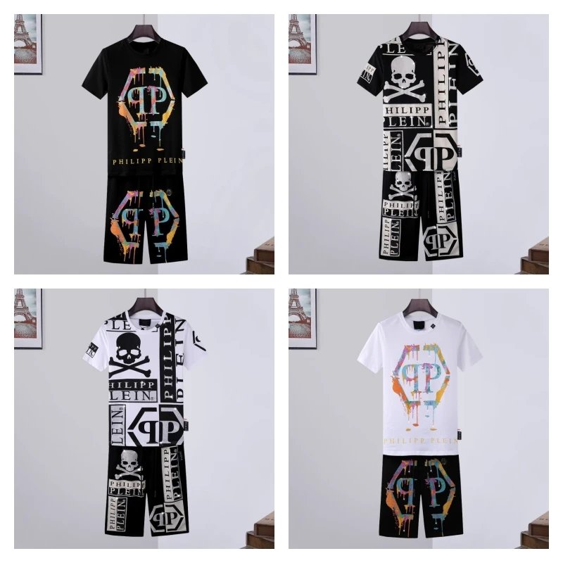 Philipp Plein Short Sleeve T-Shirt and Shorts Matching Set
