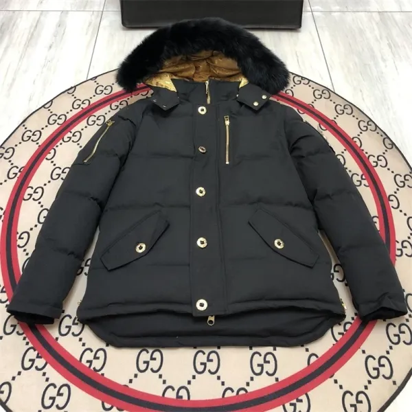 Moncler Genius Down Jacket White with Fur Hood - 8