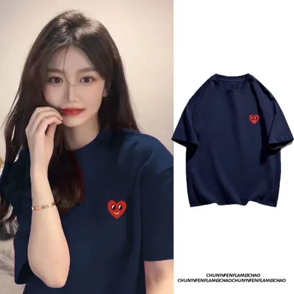 Comme des Garçons Play Heart Logo White Hoodie - 18