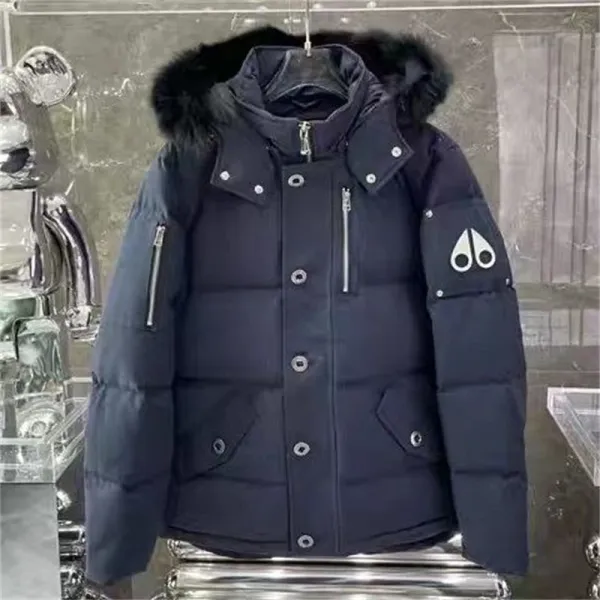 Moncler Genius Down Jacket White with Fur Hood - 5