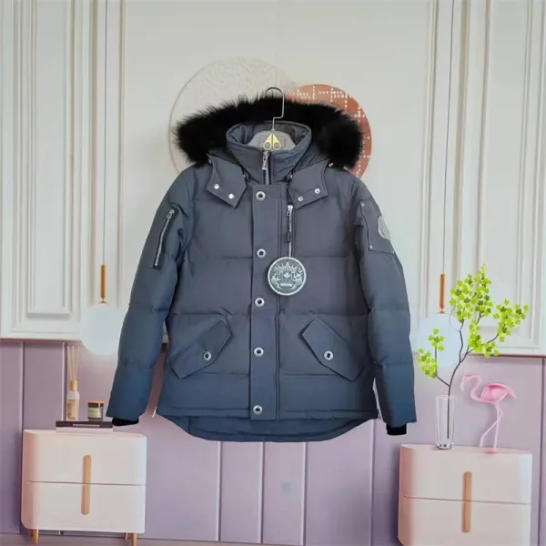 Moncler Genius Down Jacket White with Fur Hood - 7