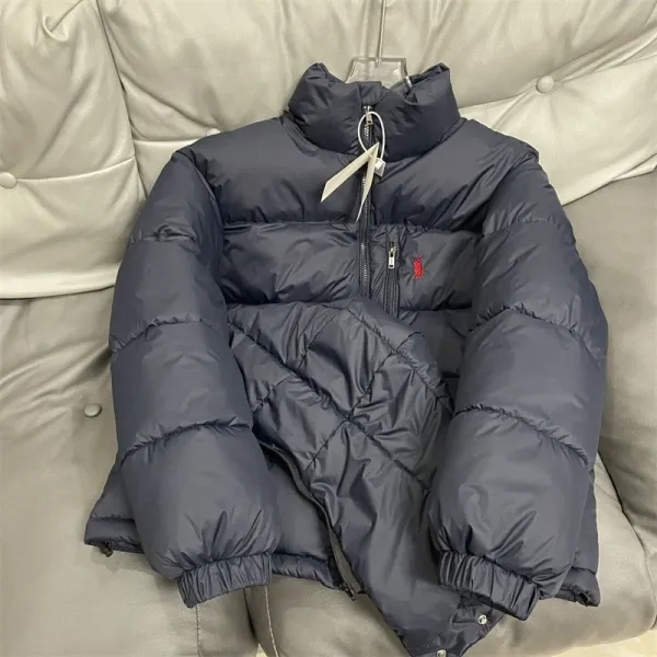 Prada Re-Nylon Puffer Jacket Dark Gray Outerwear Down Jacket - 7