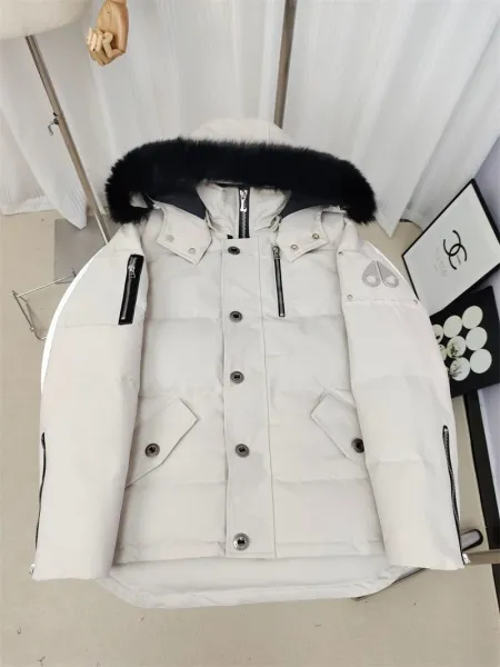 Moncler Genius Down Jacket White with Fur Hood - 19