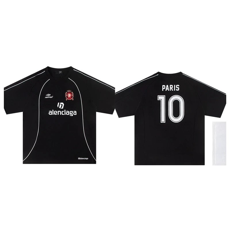 Balenciaga Paris 2024 Soccer Jersey Black
