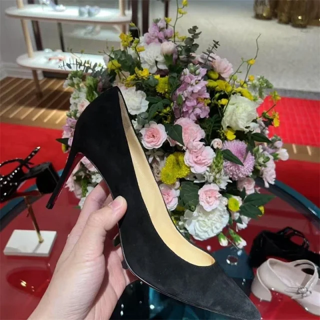 Christian Louboutin High Heels Pointed-Toe Stiletto Pumps with Red Soles product detail image 12