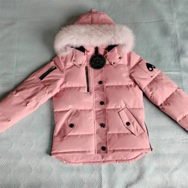 Moncler Genius Down Jacket White with Fur Hood - 15