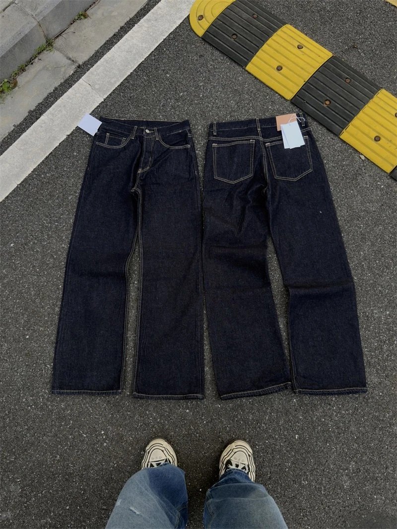 Design Acid Wash Wide-Leg Jeans Blue - 33