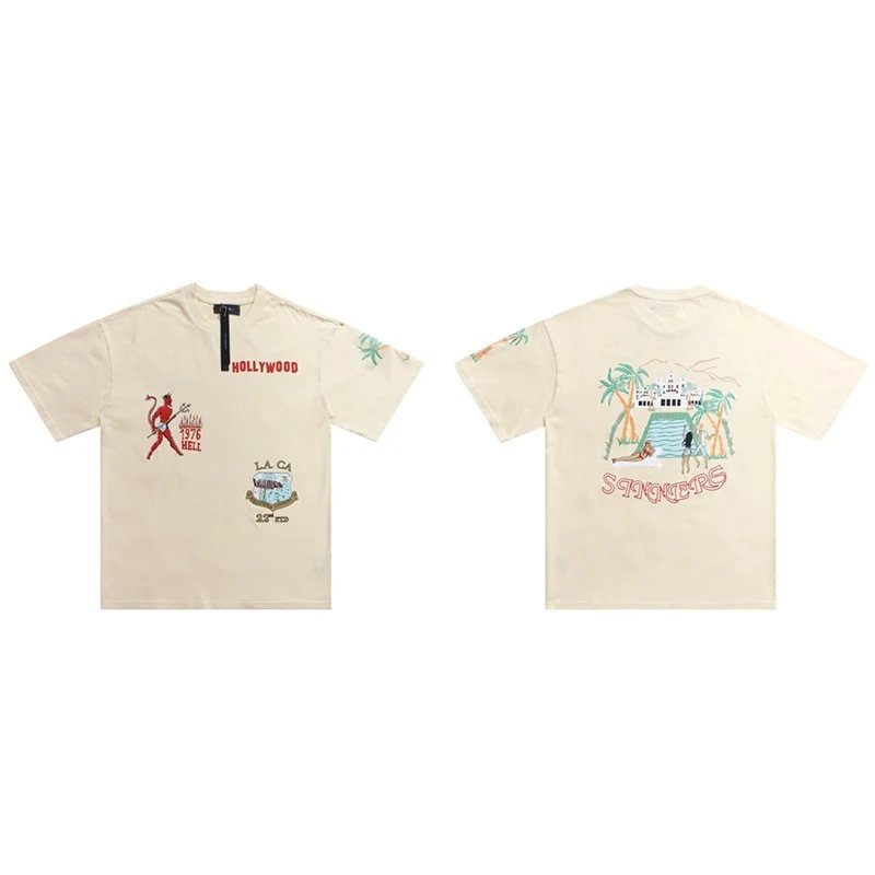 Represent Sinners T-shirt Hollywood Graphics Cream