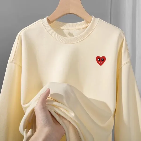 Comme des Garçons Play Heart Logo White Hoodie - 12