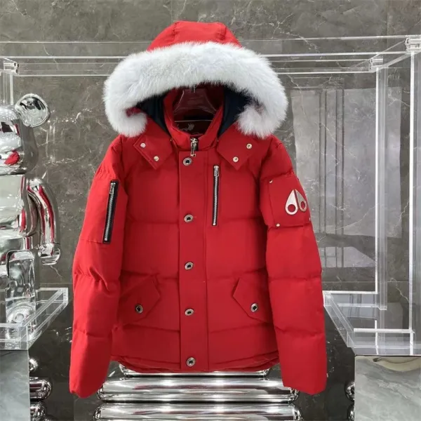 Moncler Genius Down Jacket White with Fur Hood - 9