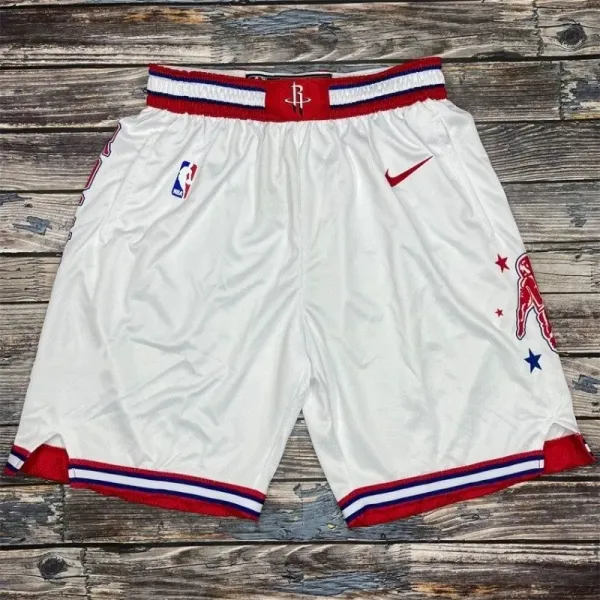 Nike Houston Rockets City Edition Swingman Shorts White/Red - 1
