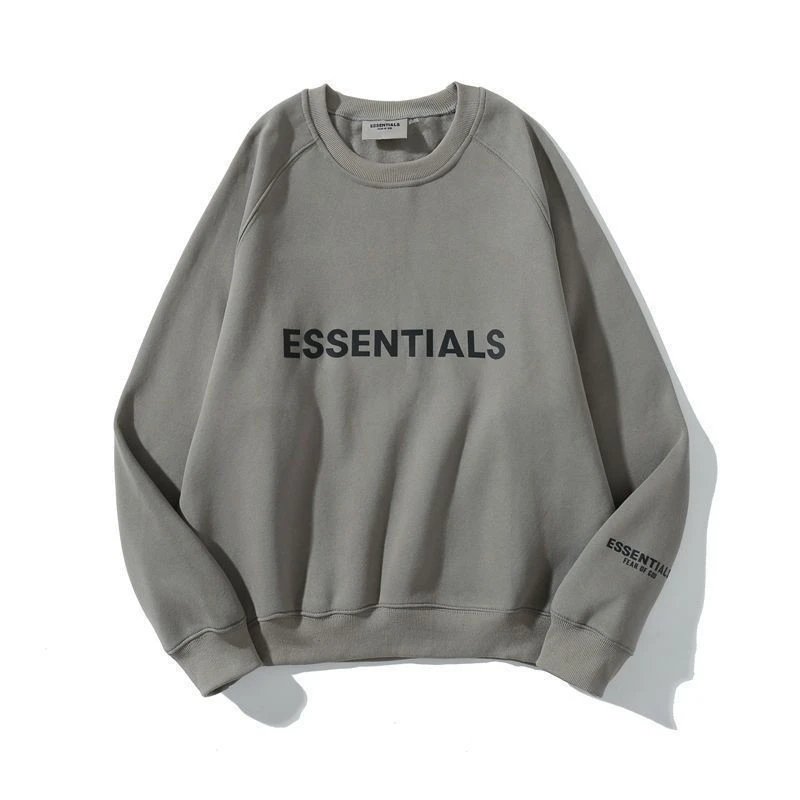 Fear of God Essentials Black Crewneck Hoodie - 15