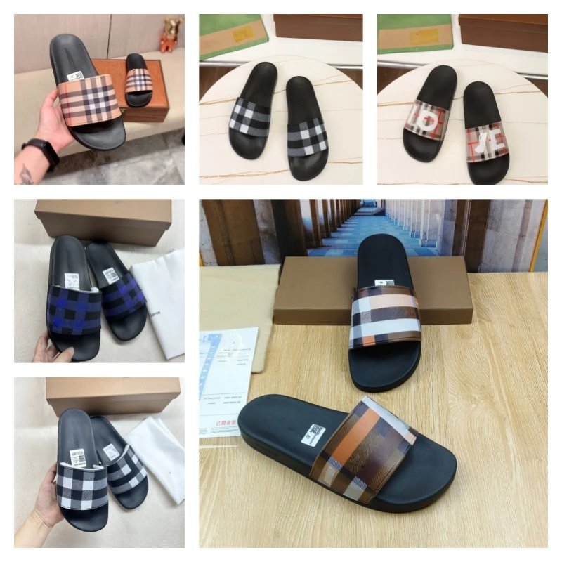 Patterned Slide Sandals