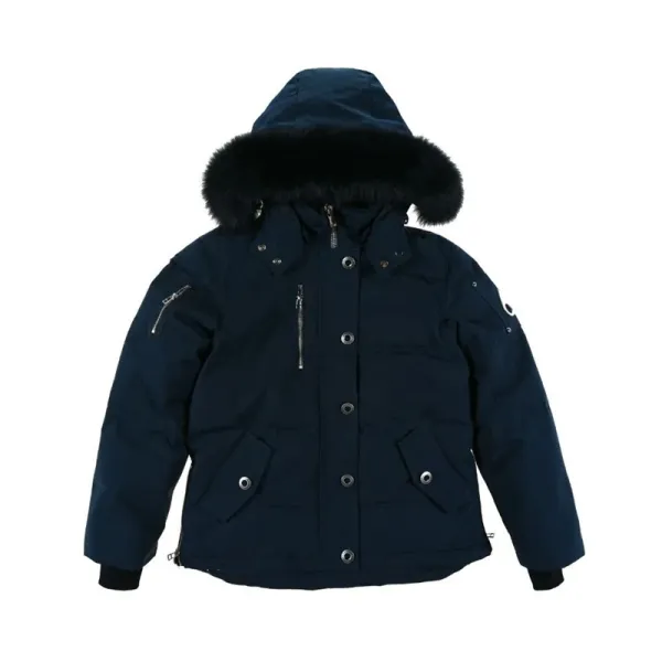 Moncler Genius Down Jacket White with Fur Hood - 13