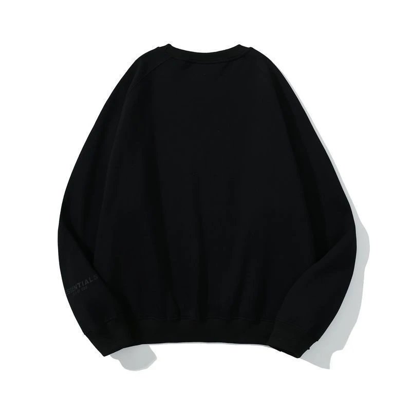 Fear of God Essentials Black Crewneck Hoodie - 12