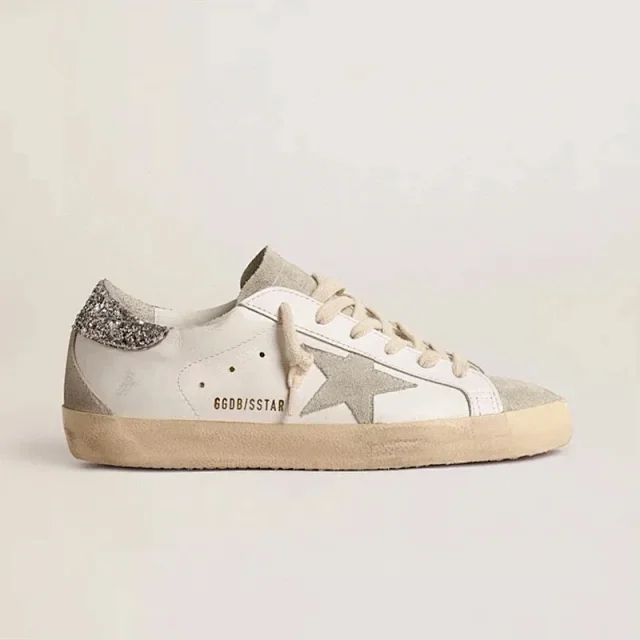 Golden Goose Sneakers Super-Star glitter star low-top product detail image 11