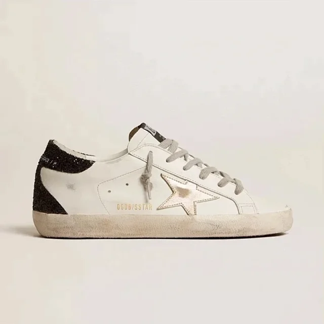 Golden Goose Sneakers Super-Star glitter star low-top product detail image 10