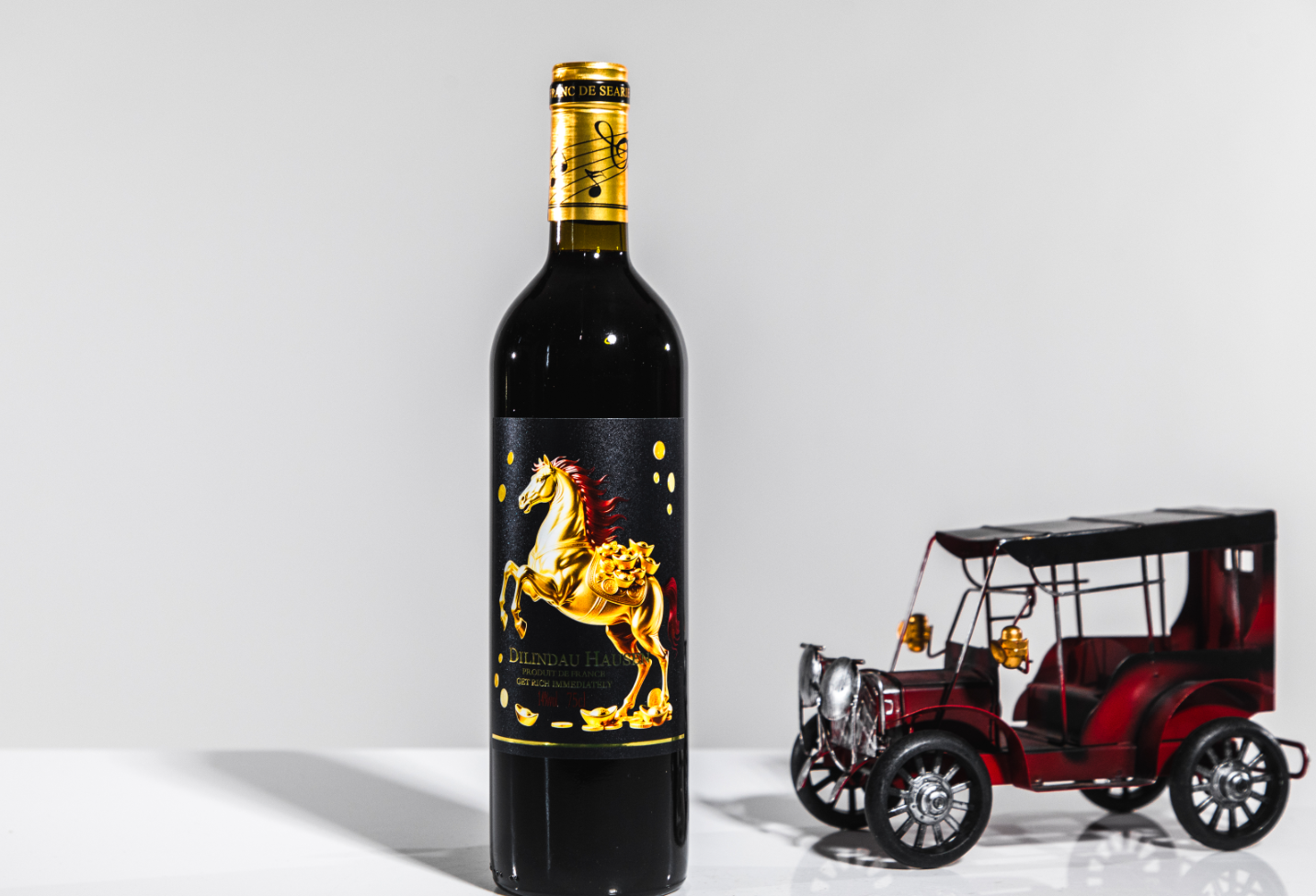 【Open During Chinese New Year】Loss-Leader Clearance 🍷 Gold Award, Year of the Horse Limited Reserve! The Annual Grand Gift from France — [Lindenhausen Dry Red]!! New Year Trial Price 💰89 Yuan/Set w05146