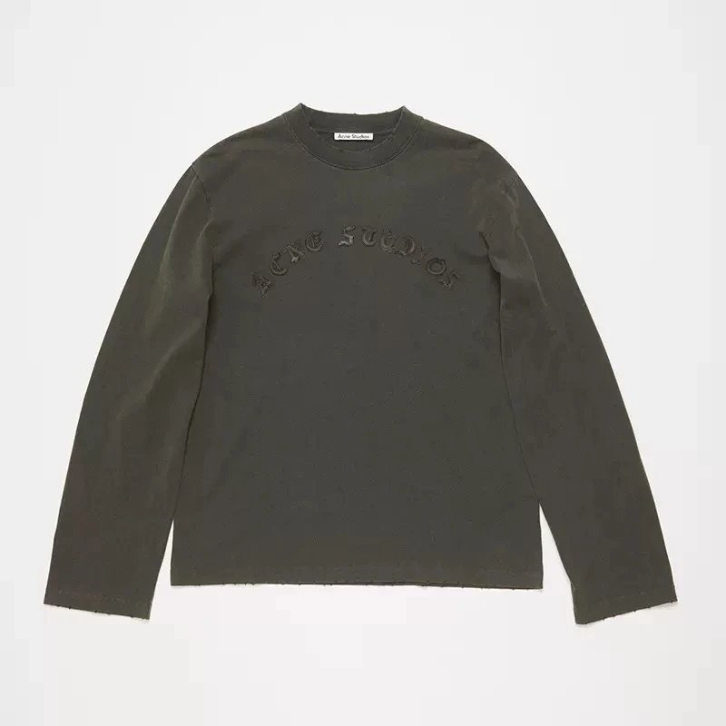 Acne Studios Stockholm 1996 Washed Black Long-Sleeve T-Shirt - 16