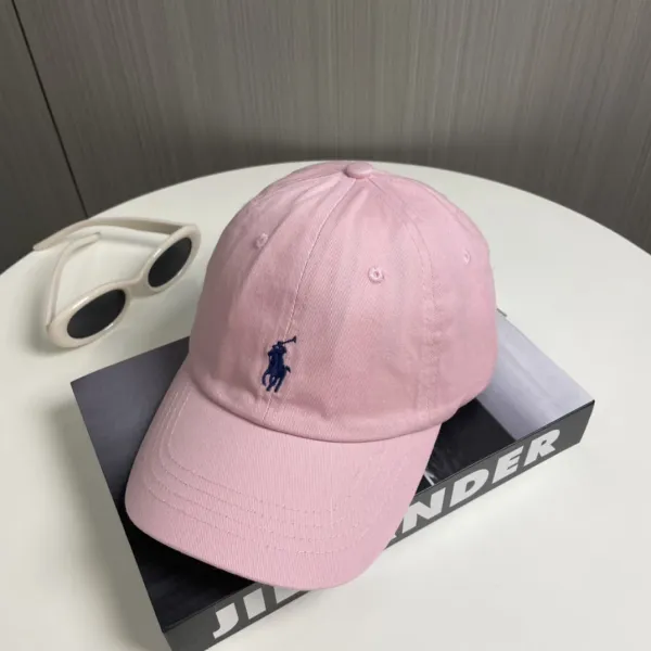 Ralph Lauren Polo Pony Pink Baseball Cap - 1